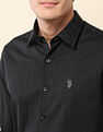 U.S. Polo Assn. Pinstriped Tailored Fit Shirt