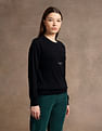 U.S. Polo Assn. Women Typographic Branding Crew Neck Sweater