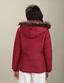 U.S. Polo Assn. Women Solid Hooded Puffer Jacket