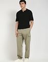 Calvin Klein Jeans Solid Regular-Fit Viscose Polo T-Shirt