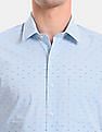 Arrow Slim Fit Patterned Stretchable Formal Shirt