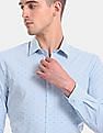 Arrow Slim Fit Patterned Stretchable Formal Shirt