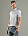 Tommy Hilfiger Striped Regular Fit Cotton Polo T-Shirt