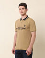 U.S. Polo Assn. Brand Embroidered Gold Cup Polo Shirt