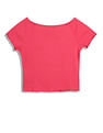 Tommy Hilfiger Kids Girls Boat Neck Ribbed T-Shirt