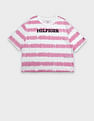 Tommy Hilfiger Kids Girls Logo Regular-Fit Cotton T-Shirt