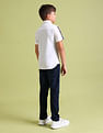 U.S. Polo Assn. Kids Boys Brand Print Cotton Shirt