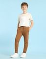 U.S. Polo Assn. Kids Boys Solid Pure Cotton Track Pants