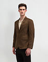 Arrow Zero Calorie Slim Fit Knitted Suede Blazer