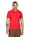 U.S. Polo Assn. Ribbed Collar Cotton Polo Shirt