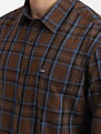 Arrow Sports Plaid Twill Casual Shirt