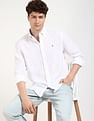 Tommy Hilfiger Solid Regular-Fit Linen Shirt
