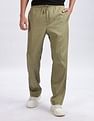 Calvin Klein Jeans Relaxed-Fit Solid Mid Rise Trousers