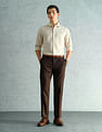 Arrow Cotton Linen Slim Fit Shirt