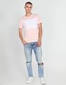 Flying Machine Colour Block Cotton T-shirt