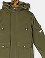U.S. Polo Assn. Kids Boys Green Hooded Parka Jacket