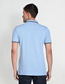 Arrow Sports Patterned Collar Polo Shirt