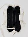Tommy Hilfiger Solid Beige Cotton Handbags