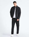 Flying Machine Stand Collar Puffer Jacket