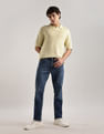 Calvin Klein Jeans Solid Regular Fit Linen Polo Shirt