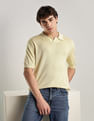 Calvin Klein Jeans Solid Regular Fit Linen Polo Shirt
