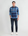 U.S. Polo Assn. Denim Co. Grid Tattersall Checked Slim Fit Shirt