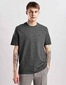 Calvin Klein Jeans Mens Black Self-design T-Shirts