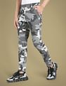 Flying Machine Slim Tapered Fit Camouflage Print Trousers