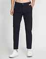 Flying Machine Twill Geometric Print Trousers