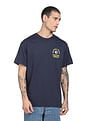 Tommy Hilfiger Men Navy Running Club Graphic Print Recycled Cotton T-Shirt