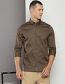 Tommy Hilfiger Slim Fit Sateen Solid Shirt
