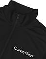 Calvin Klein Men Black Solid Long Sleeve Track Suit