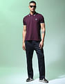 Flying Machine Colour Block Cotton Polo Shirt