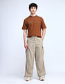Flying Machine Cobain Loose Fit Mid Rise Cargos
