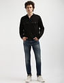 Calvin Klein Logo Repeat Zip Through Sweatshirt
