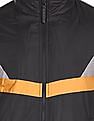 Flying Machine High Neck Colour Block Jacket