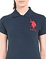 U.S. Polo Assn. Women Regular Fit Pique Polo Shirt