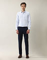 Arrow Textured Manhattan Slim Fit Ceremonial Shirt