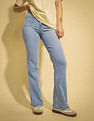 Flying Machine Women K-Street X Bootcut Fit Patch Pocket Jeans