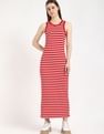 Tommy Hilfiger Cotton Crew Neck Midi Dress