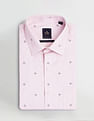 Arrow Cutaway Collar Geometric Print Shirt