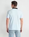 Arrow Sports Colour Block Contrast Collar Polo Shirt