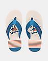 U.S. Polo Assn. Men V-Strap Striped Leon Flip Flops