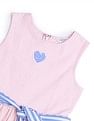 U.S. Polo Assn. Kids Girls Belted Fit And Flare Dress