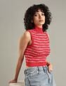 Tommy Hilfiger Regular-Fit Cotton High-Neck Crop Top
