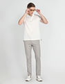 Arrow Sports Low Rise Slim Fit Trousers