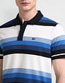 Arrow Sport Horizontal Striped Cotton Polo Shirt