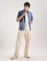 Calvin Klein Jeans Striped Regular-Fit Poplin Woven Shirt