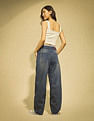 Flying Machine Women K-Street X Baggy Balloon Fit Belt Tie Up Jeans