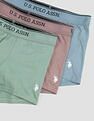 U.S. Polo Assn. Mid Rise Solid OET15 Trunks - Pack Of 3